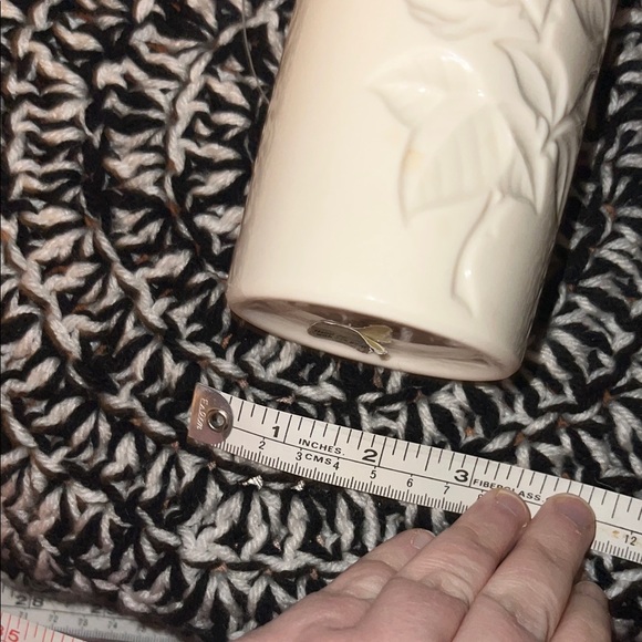 Lenox Cream Vase with Heart Cutouts - Picture 6 of 6